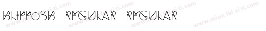 BlippoSB-Regular Regular字体转换